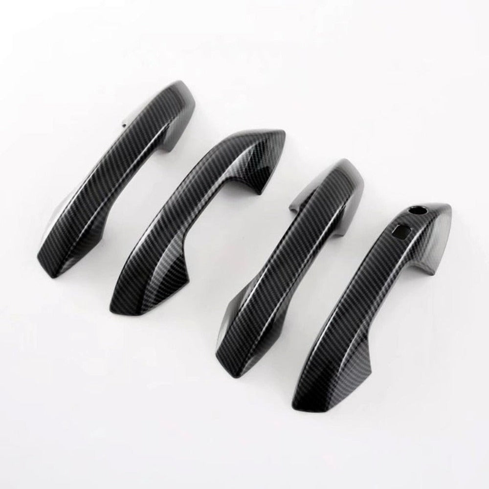 carbon fiber car door handle cover protect chrome trims for mg gt 5 mg5  styling accessories 2020 2021 2022 2023 auto gate